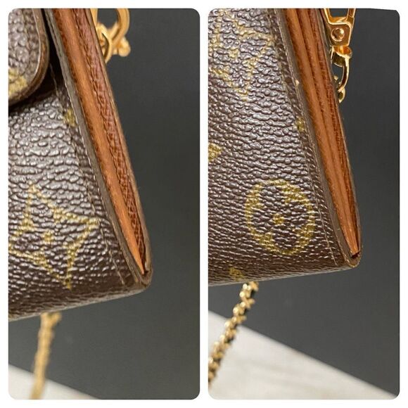 LOUIS VUITTON Monogram Sarah Wallet to Shoulder Bag 💼 W17 - Picture 10 of 14
